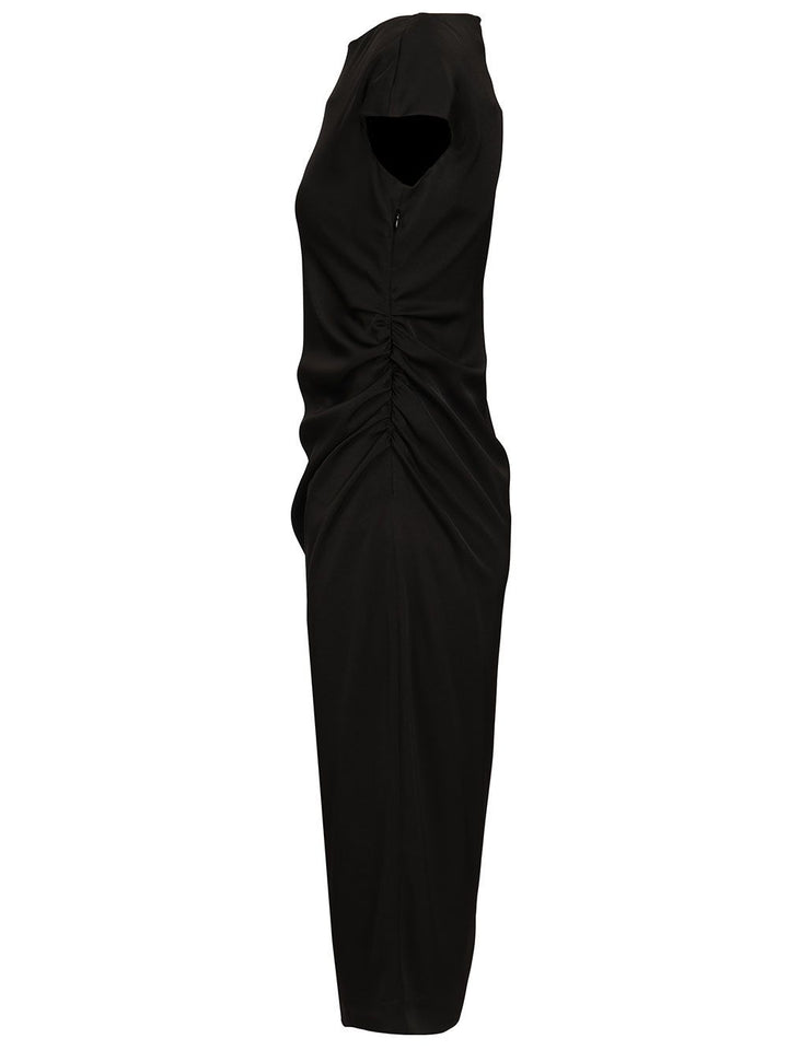 Max Mara Studio Shiny Cady Dress Dresses - Black | d5c2543d8abe0fb11aeb7e047e48603cfcd84573