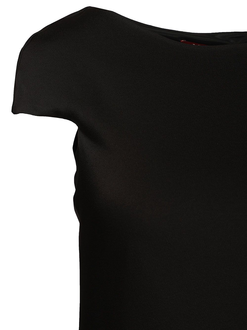Max Mara Studio Shiny Cady Dress Dresses - Black | 3dfc44e220a3c92559549c912ac7ee63d177b9b9