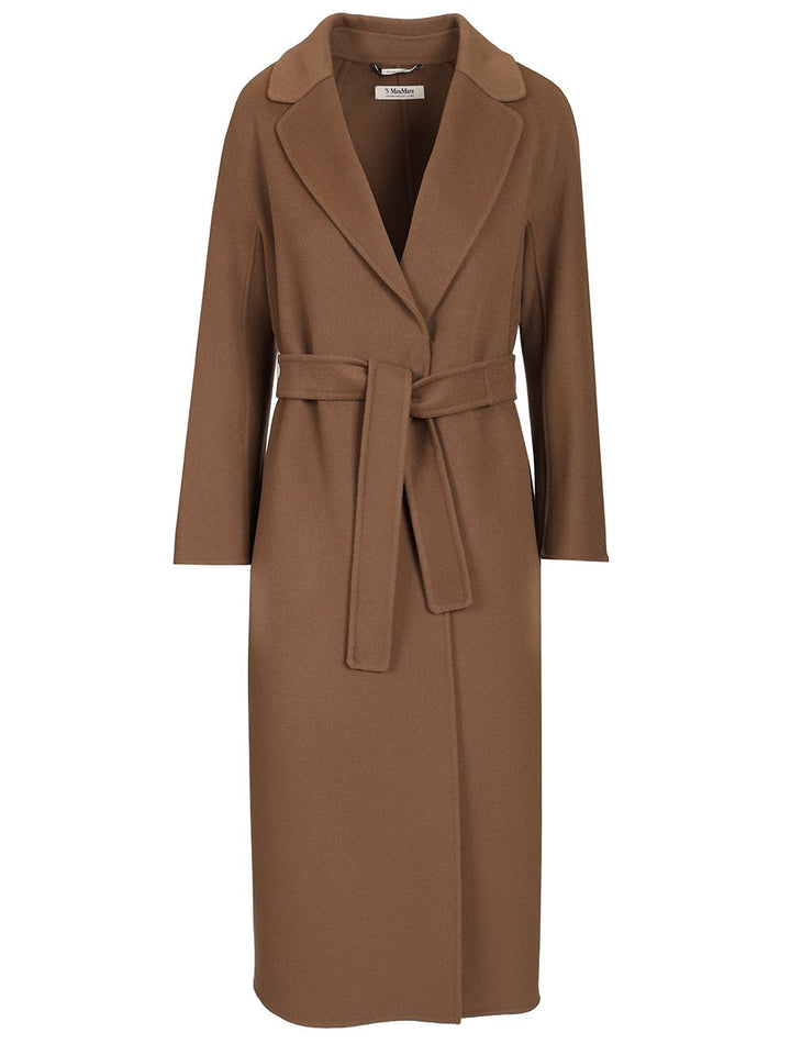 ' S Max Mara Midi Coat In Wool Drap Coats - Brown | 6d34d5e14f82f3dc1df553558ea6d5009540b84a