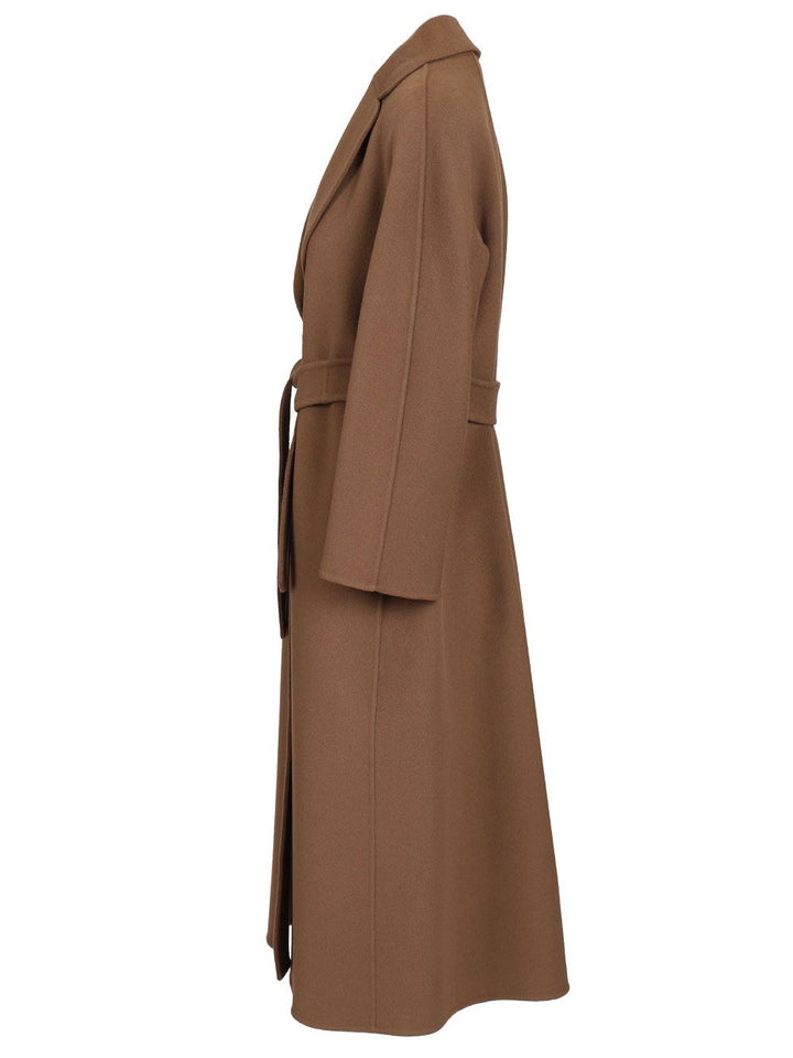 ' S Max Mara Midi Coat In Wool Drap Coats - Brown | ca9ed2f5dbcdbbfbecec5d62329040802a9e35d4