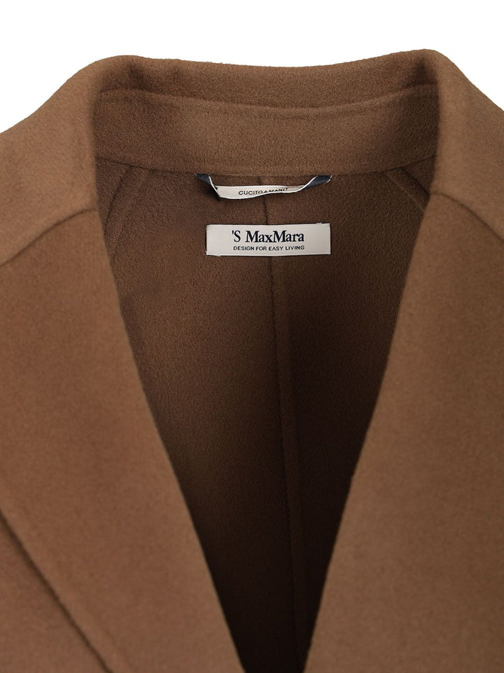 ' S Max Mara Midi Coat In Wool Drap Coats - Brown | 2bb99d8b4a5d034d6ab72cfc7de002d66481de10