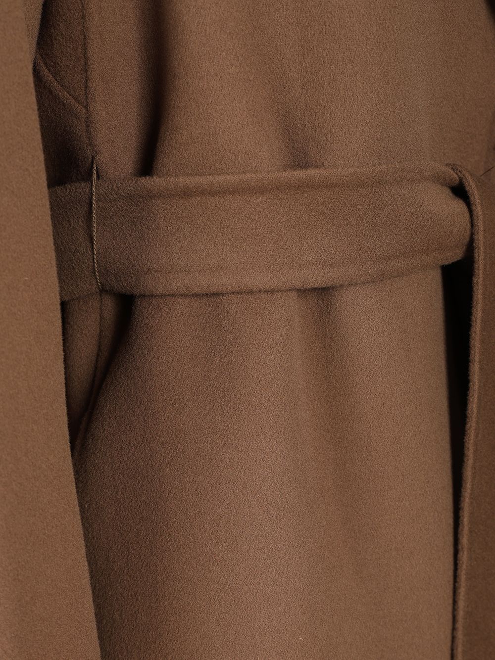 ' S Max Mara Midi Coat In Wool Drap Coats - Brown | 25c9cc10caadc3d0593e6a3dd4142369def6fc22
