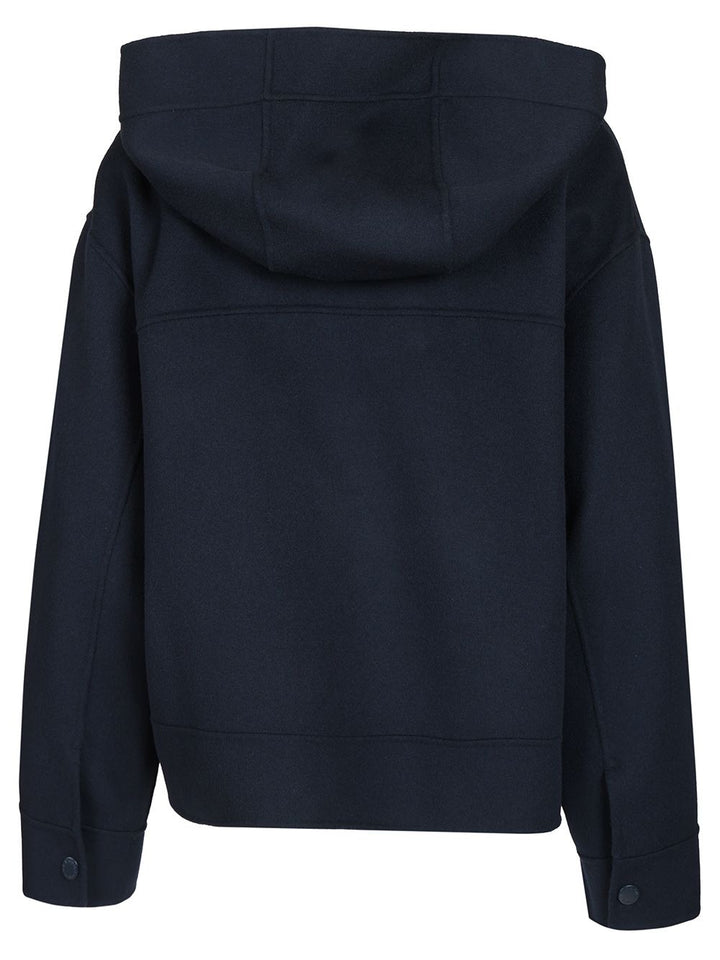 Weekend Max Mara Hooded Jacket Jackets - Blue | a472a542c3d43c2e0f4d4fbfe01d90e88bebdf6e