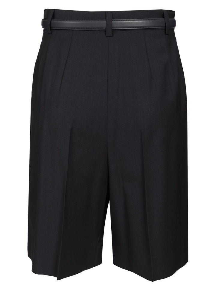 Max Mara Studio Tailored Bermuda Shorts Trousers - Blue | 0b804ff16687f06dd63990298f48f1960ac0681d