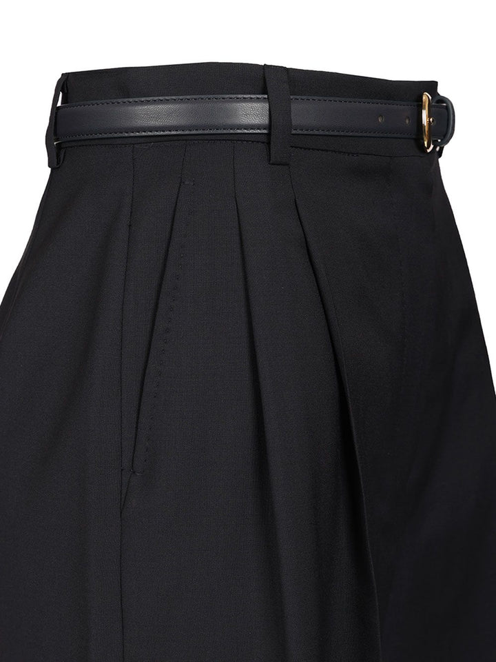 Max Mara Studio Tailored Bermuda Shorts Trousers - Blue | 8a27a30d02e8fbb6b44a00e13168e50dd9255b2e