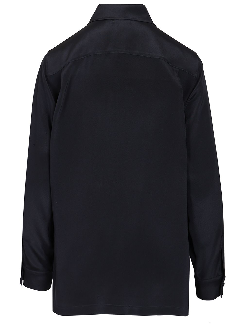Max Mara Shirt In Silk Crêpe De Chine Shirts - Blue | a8fae6ba41ec9ca33409488c57a741f175246df5