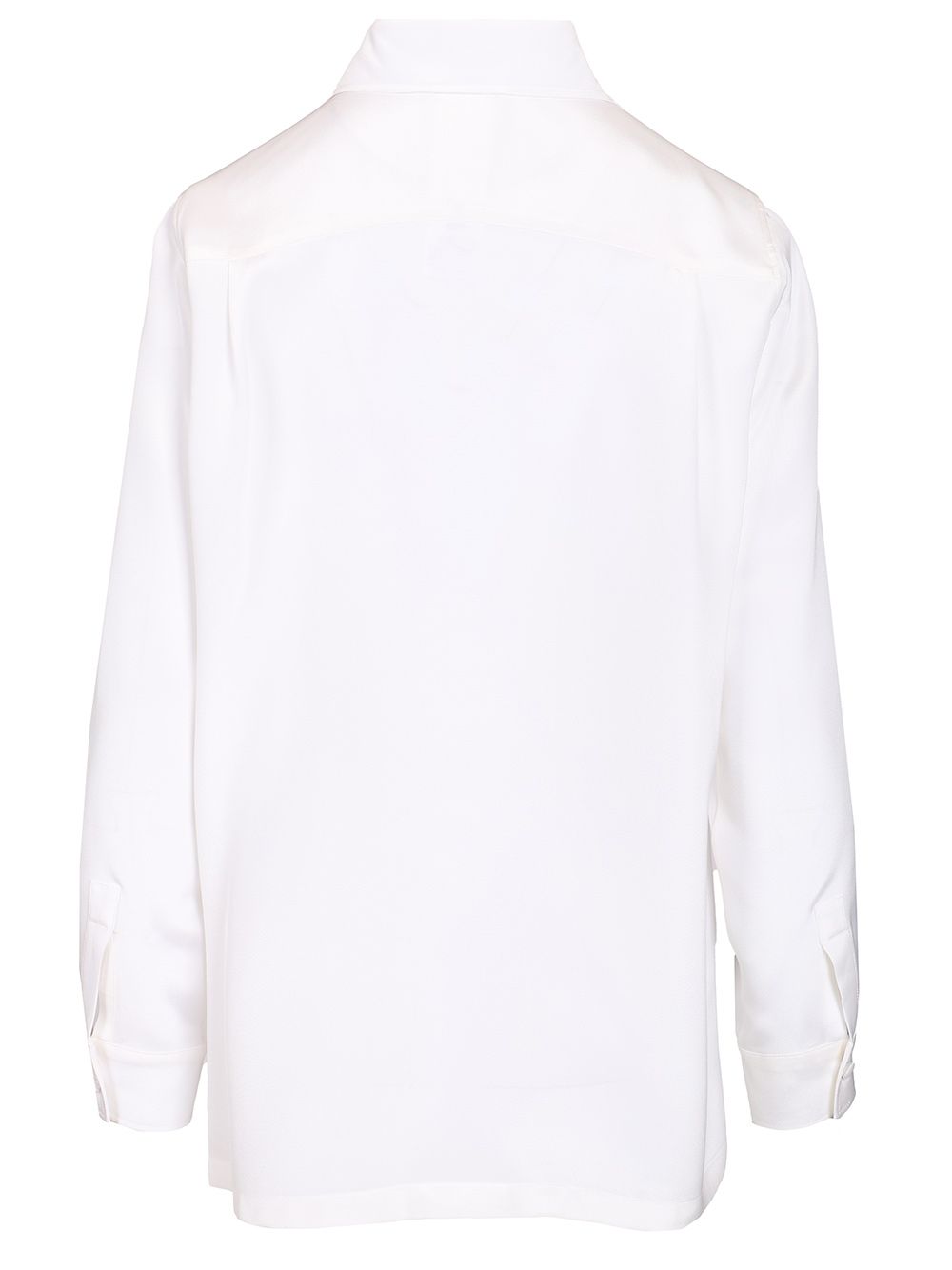 Max Mara Shirt In Silk Crêpe De Chine Shirts - White | 3069c0fc1b140a66e67e07e91137a9793d262fd9