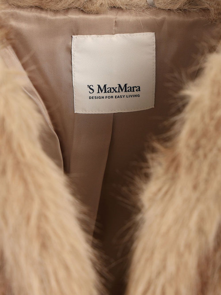 ' S Max Mara Short Coat Coats - Beige | eee96823a58a1331e97d6c8a0692f9c75d32b375