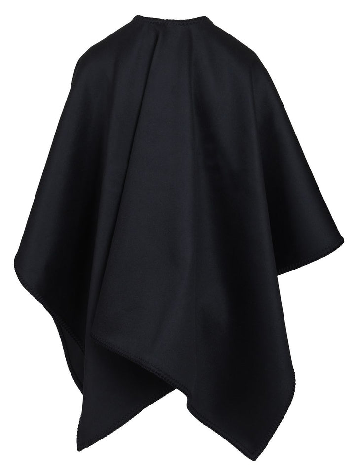 Max Mara Double Wool Drap Cape Jackets - Blue | c4931421b524868bcb10c5d538425f926a7ddf67