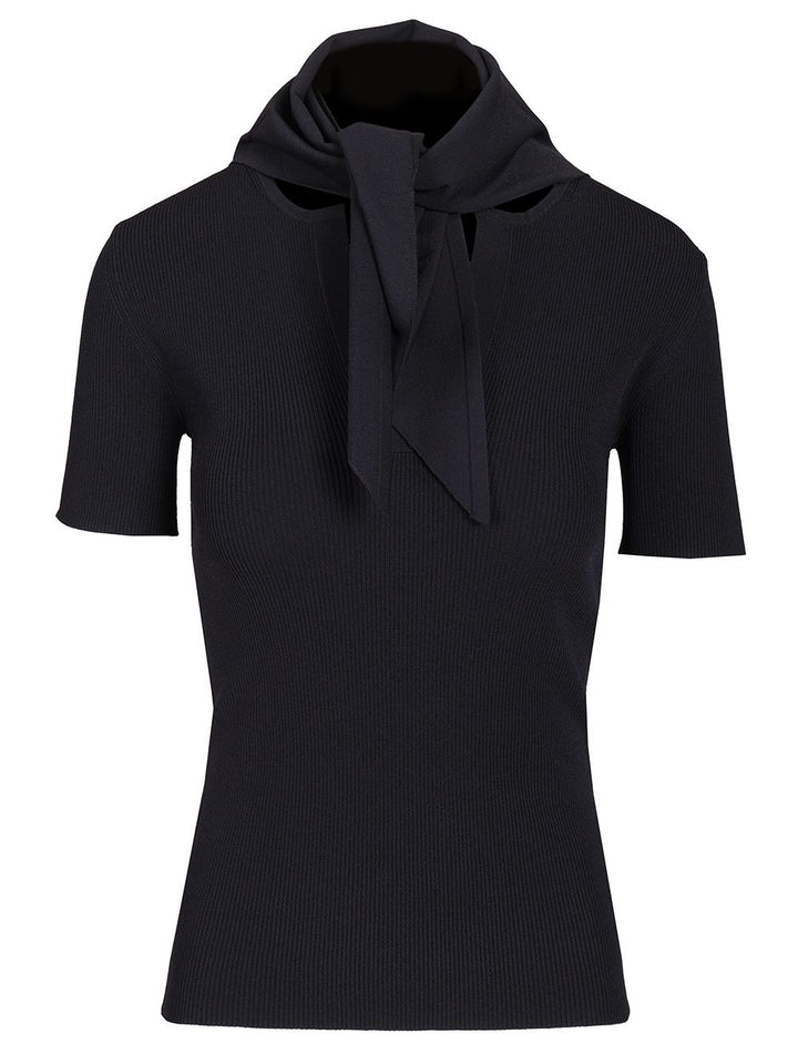 Max Mara Sweater With Scarf Tops - Blue | 5e74c10d278b0bc68850a0829674bb5e628821dd