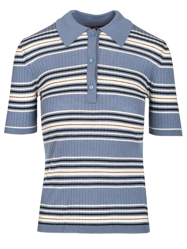 Tallero Short Sleeves Striped Polo Knitwear Multicolor