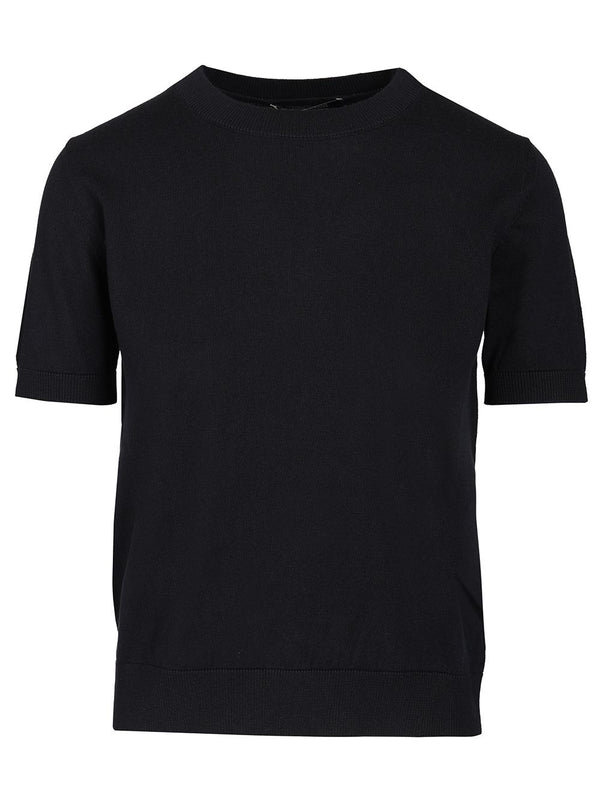 Sweater In Cotton, Silk And Cashmere Yarn Knitwear Blue