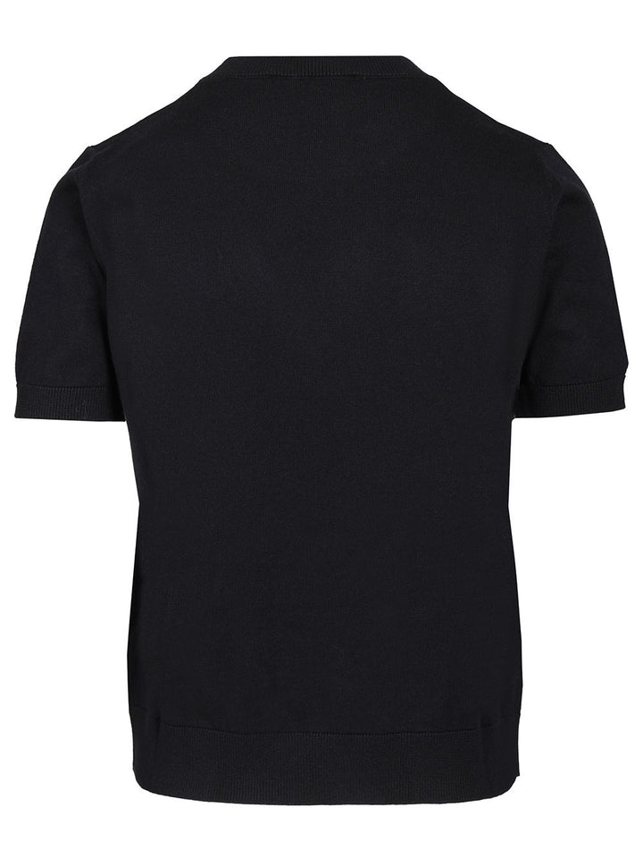 ' S Max Mara Sweater In Cotton, Silk And Cashmere Yarn Knitwear - Blue | 771efbe28bf835083e0a52d7de2602fd382f5a3d