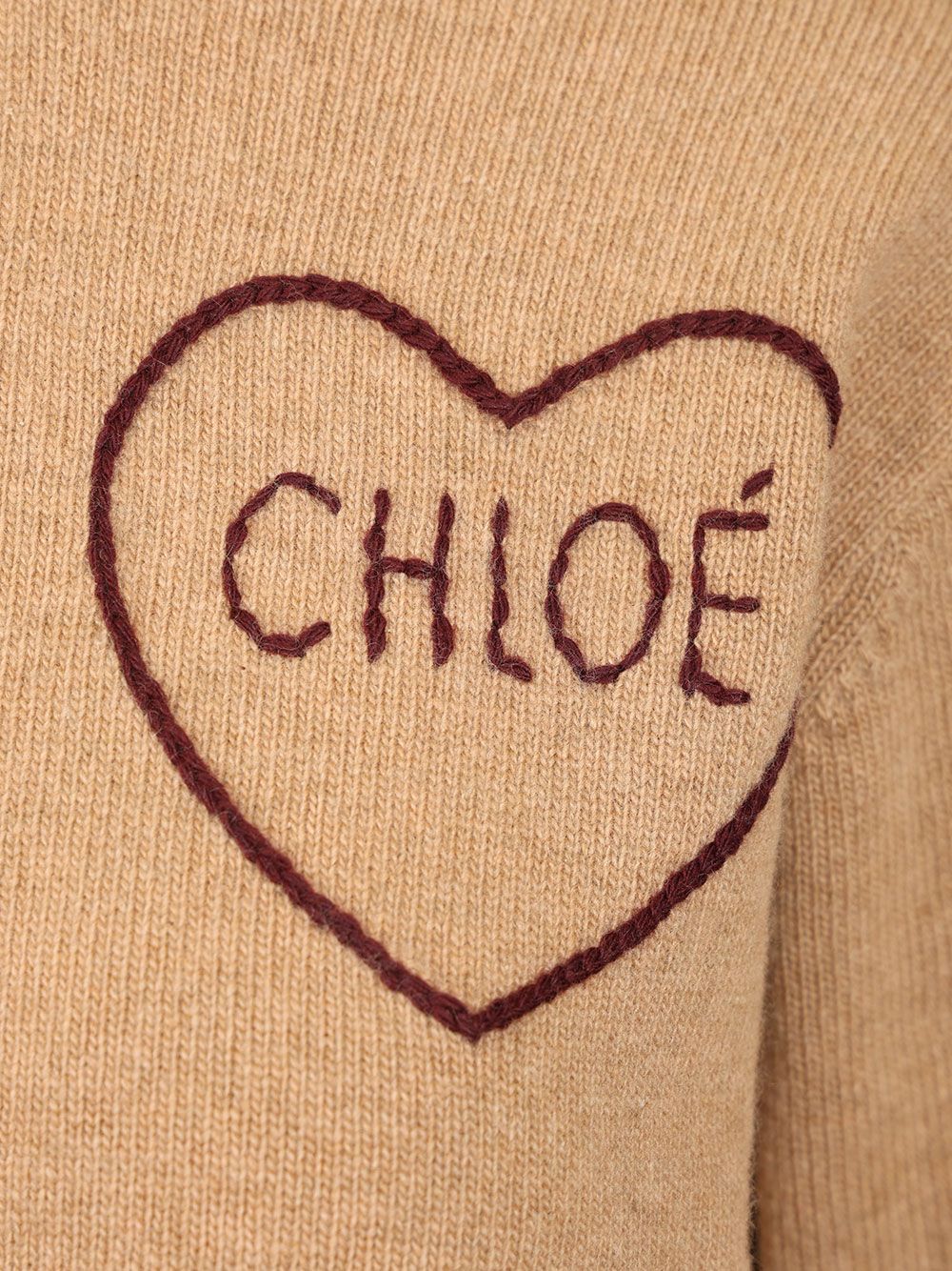 Chloe' Fitted Cardigan With Logo Knitwear - Brown | 4286e99ffb5af8dc4558e65f7fa13ff7a654d888