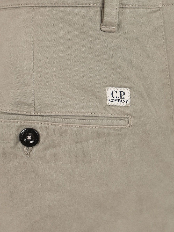 C.P. Company Stretch Sateen Regular Cargo Pants Trousers - Grey | f0d3f87a6f58b5ca9378088c2232b8604e170678