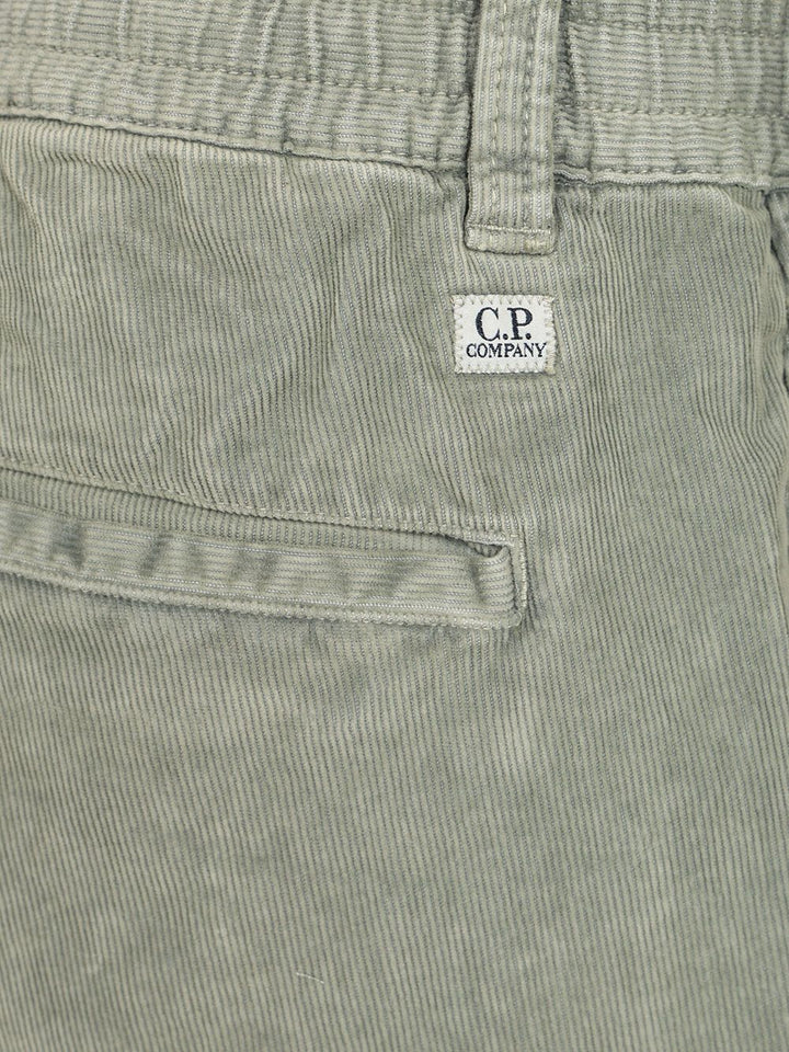 C.P. Company Corduroy Regular Cargo Pants Trousers - Grey | a340c70bcce9d84606788fa6319790cf4de49fe9