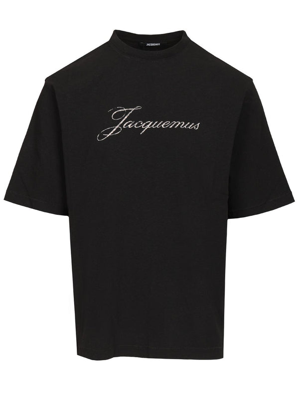 With Writing T-Shirt Black