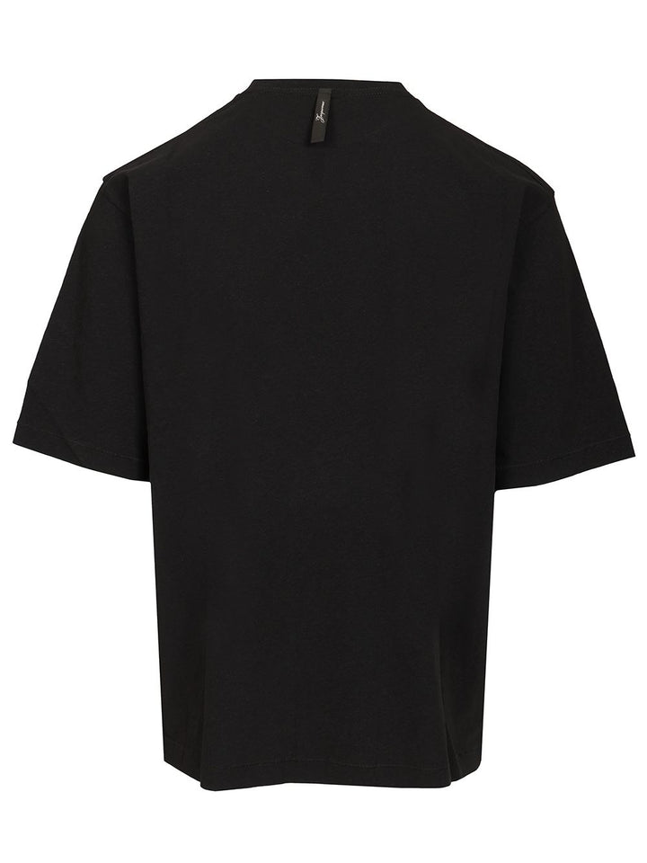 Jacquemus With Writing T-Shirt - Black | 8191a370069ea762e64004ebfc0ea22245841284