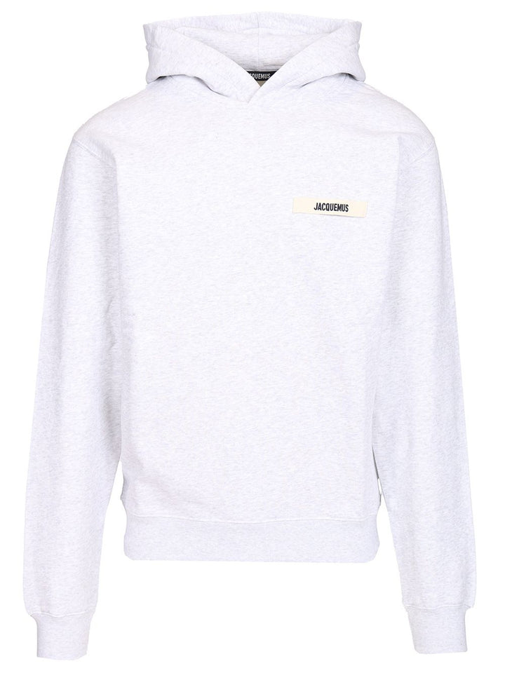 Jacquemus Le Hoodie Gros Grain Sweatshirts - Grey | 033e27470347dfedffc34b758cc0a24e72618902