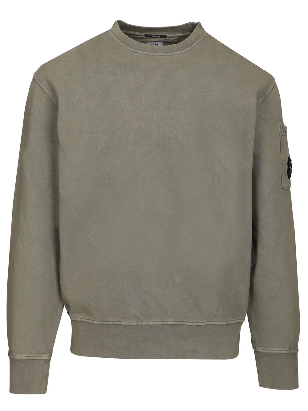 C.P. Company Brushed And Emerized Diagonal Fleece Crewneck Lens Sweatshirt Sweatshirts - Grey | d1ce1ab3bcc205010496f0da026935f1a168c8b0