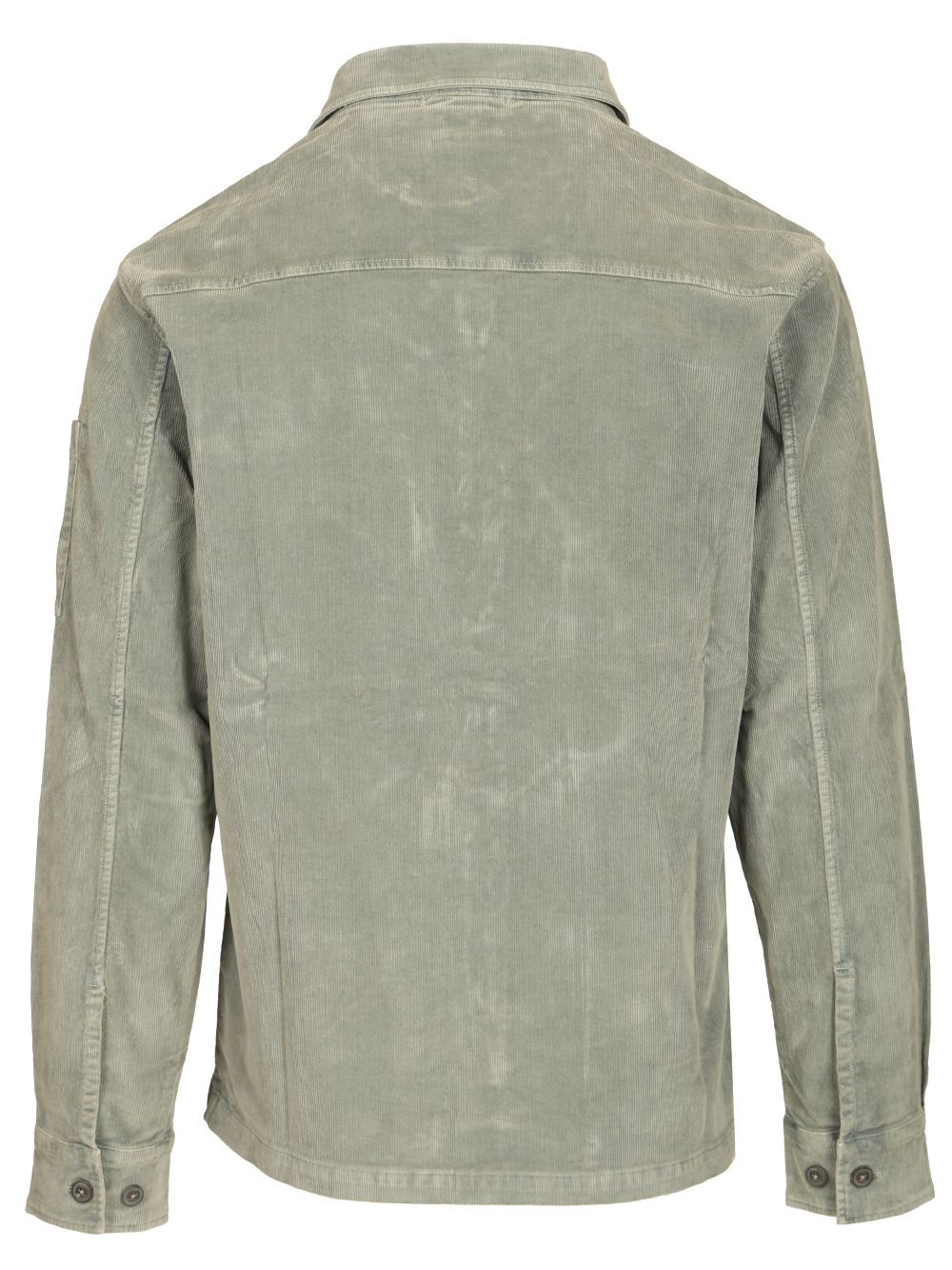 C.P. Company Corduroy Long Sleeve Button Lens Shirt Shirts - Grey | 0046cfd0b611cbb454884438f4a0ccadd33b7f75