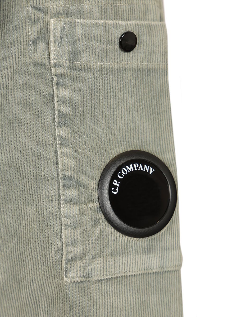 C.P. Company Corduroy Long Sleeve Button Lens Shirt Shirts - Grey | f196b09405702368227d038b77091103784a1724