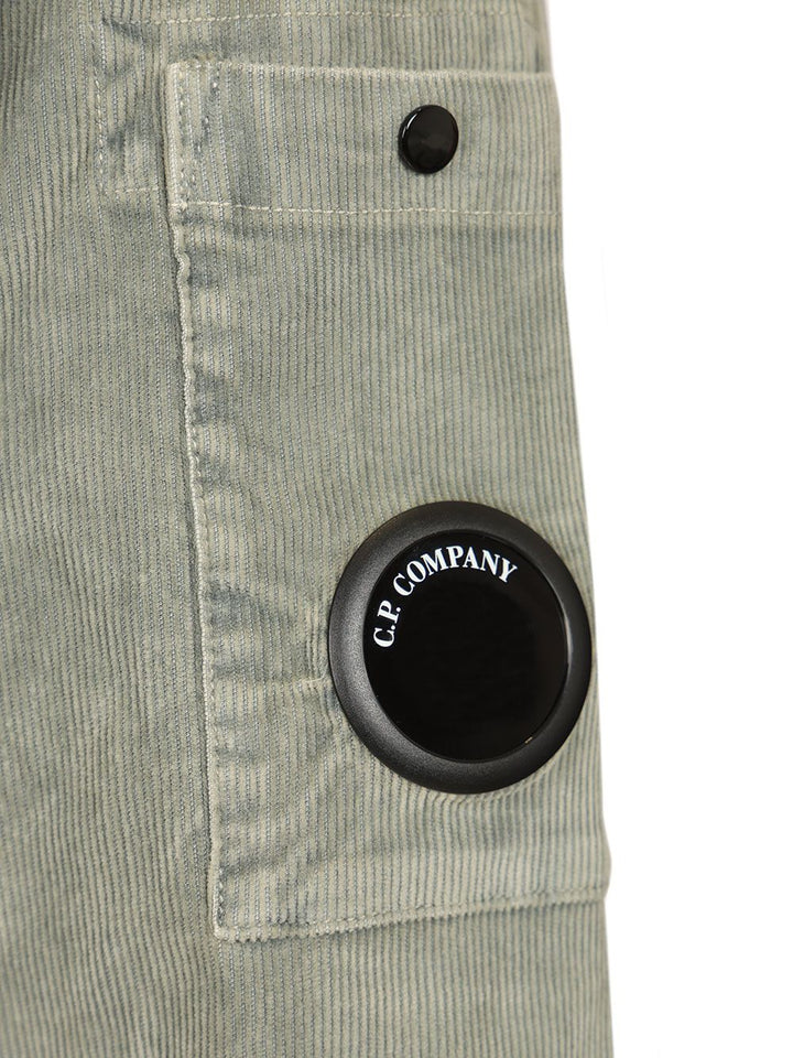 C.P. Company Corduroy Long Sleeve Button Lens Shirt Shirts - Grey | f196b09405702368227d038b77091103784a1724