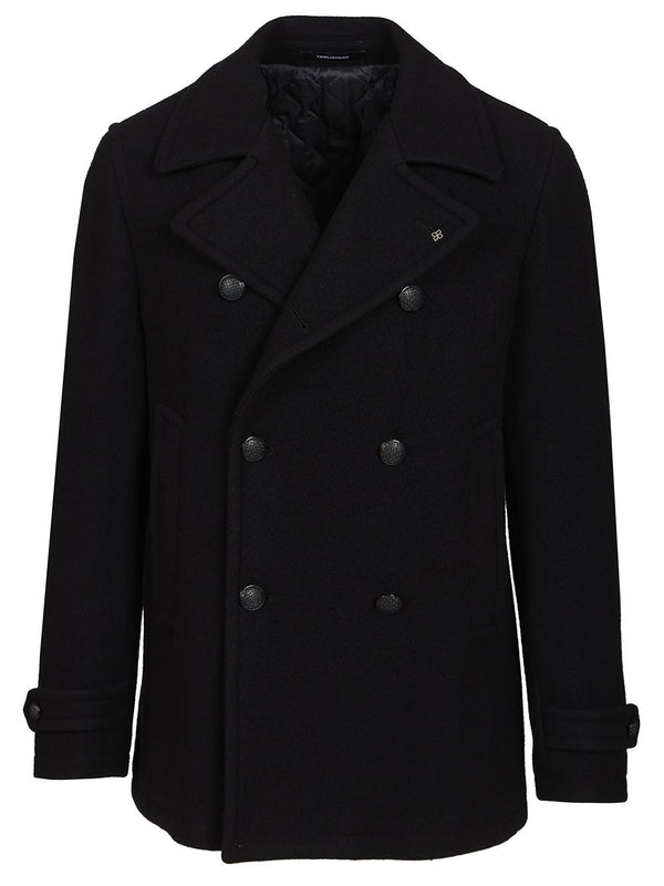Giaccone 2 Petti Foderato Monaco 100 Lana Jackets Blue
