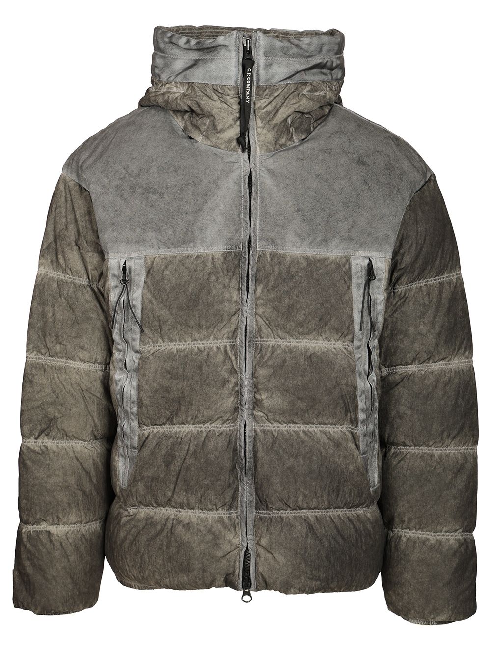 C.P. Company Eco-Chrome R Mixed Goggle Down Jacket Coats - Black | 94a4f3c286c3007b987a2e6689d6225eca2a8b9e