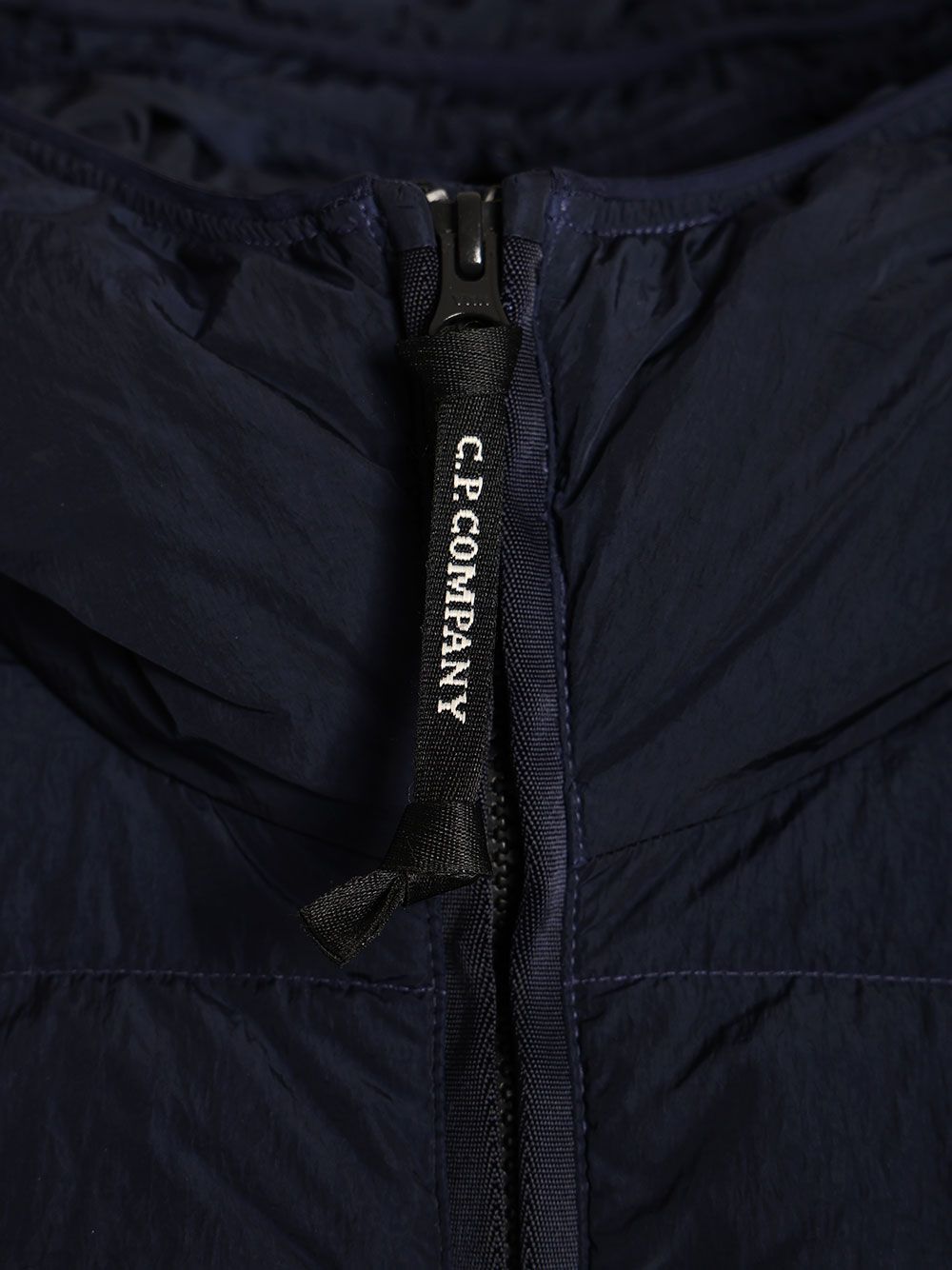 C.P. Company Chrome-R Goggle Down Jacket Coats - Blue | 218c780aeb3afbc2bd00d3fe666a51c24268397b