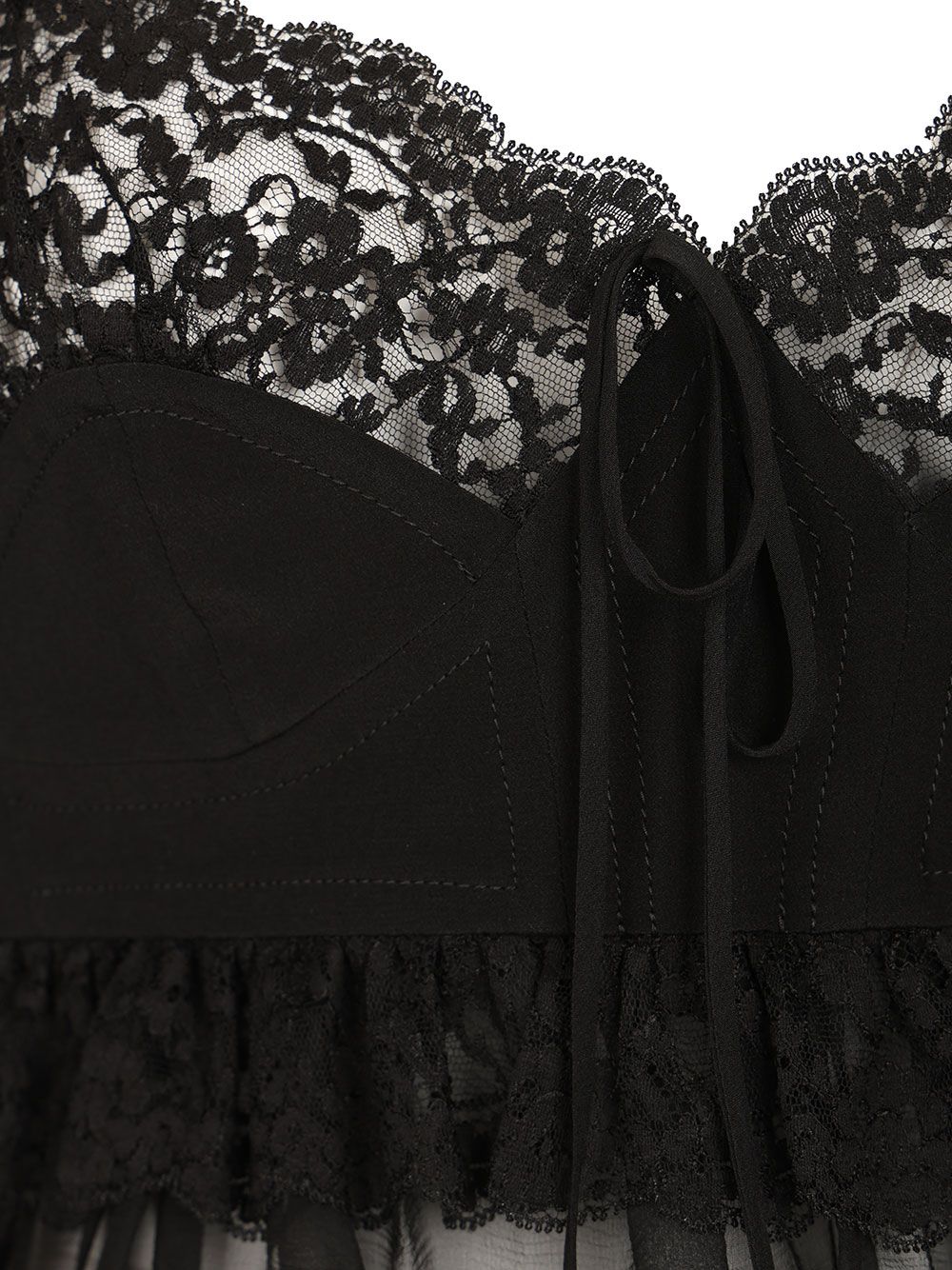 Chloe' Lace Silk Viscose Slip Top Tops - Black | 9ff780f08f1fc037898e4bd8e2390b75d1ce5399