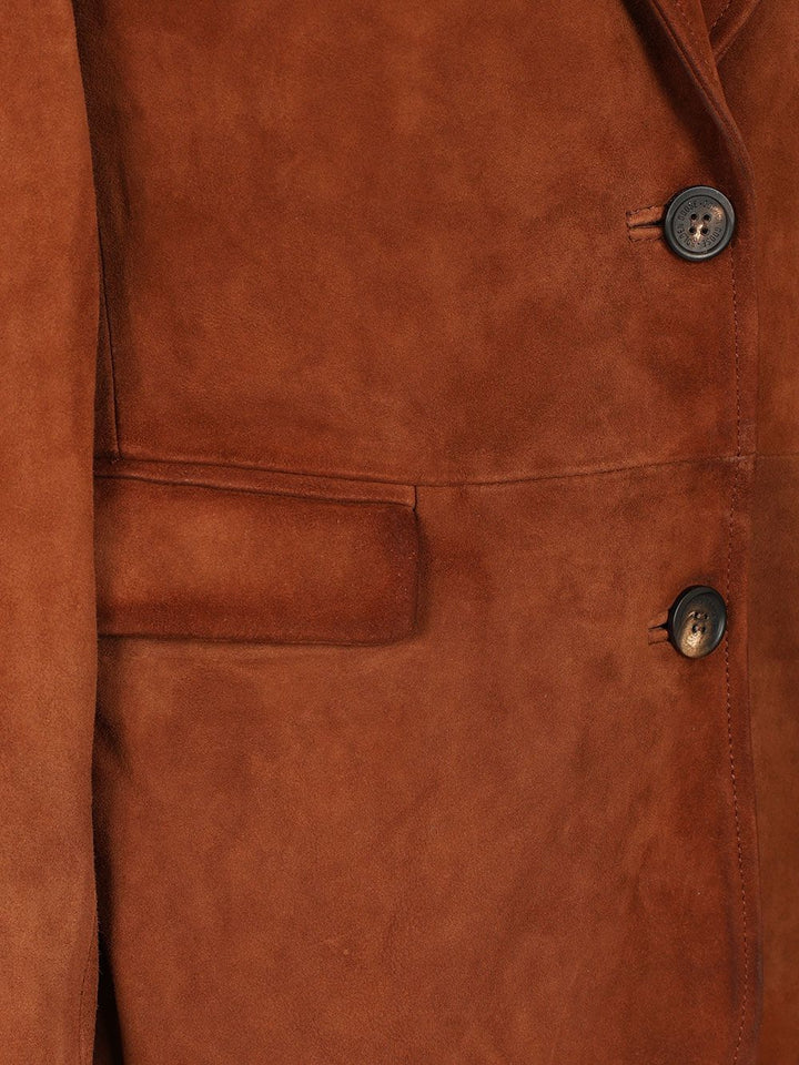 Golden Goose Deluxe Brand Suede Blazer Jackets - Brown | 4e3a5f58577d285ffc5d5416cfff0c2f5bba324e