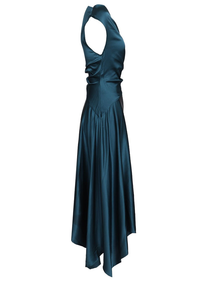 Staud Portia Silk Dress Dresses - Blue | 4a443442616cbfcd0a269394c386b20ce0c600e5