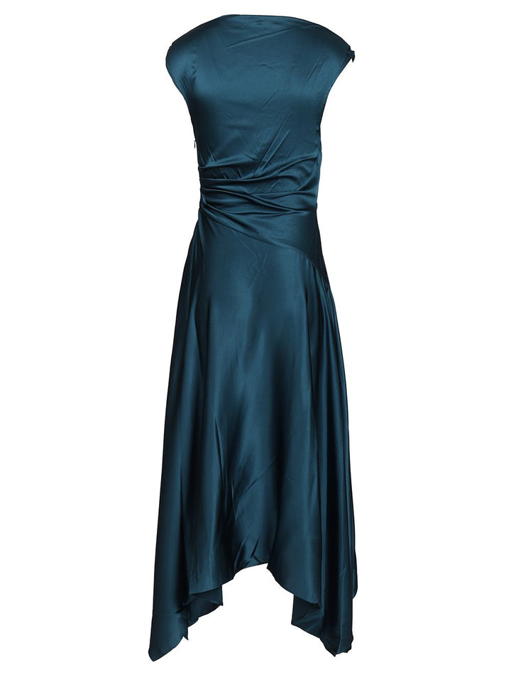 Staud Portia Silk Dress Dresses - Blue | 50ab6455eede66643f854504f75d415a8e25eeb7