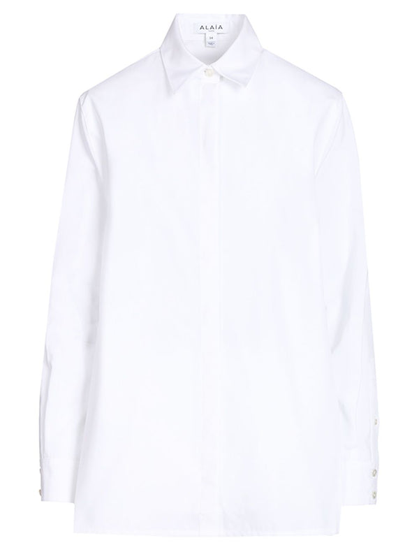Asymmetrical Shirt Shirts White