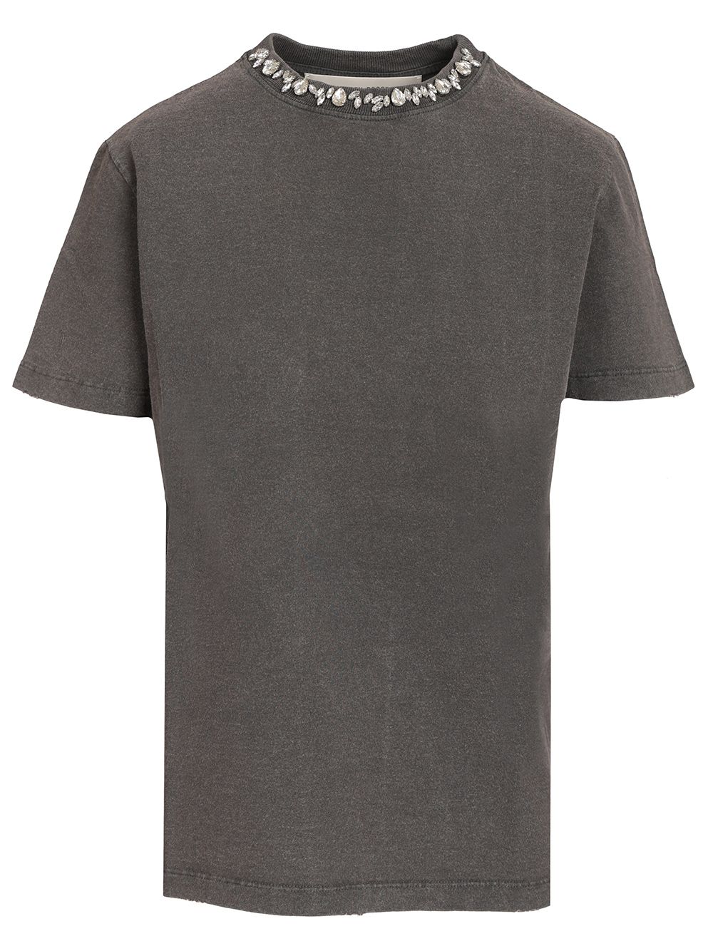 Golden Goose Deluxe Brand With Crystals T-Shirt - Grey | 8c255c6d20b8e8172b3d7e172dd85d426c140737