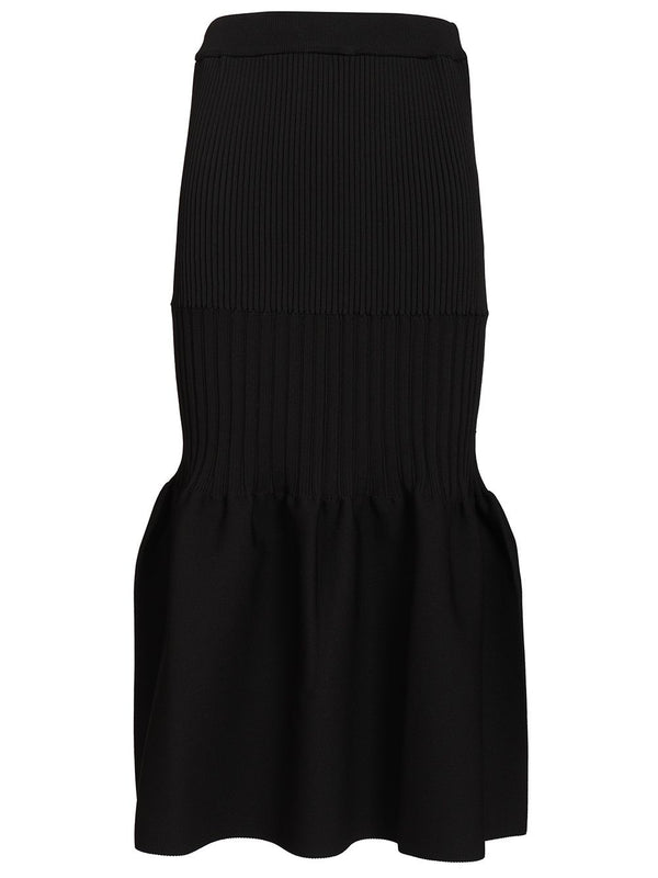 Mermaid Skirt With Ruffles Dresses Black