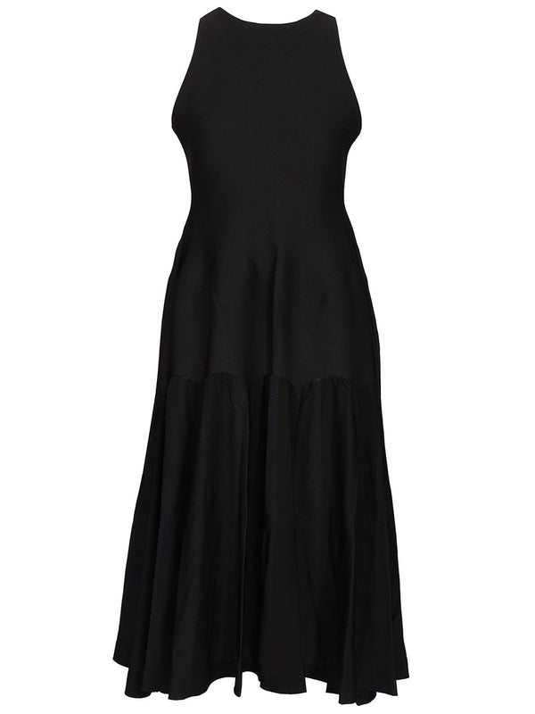 Stretch Knit Dresses Black