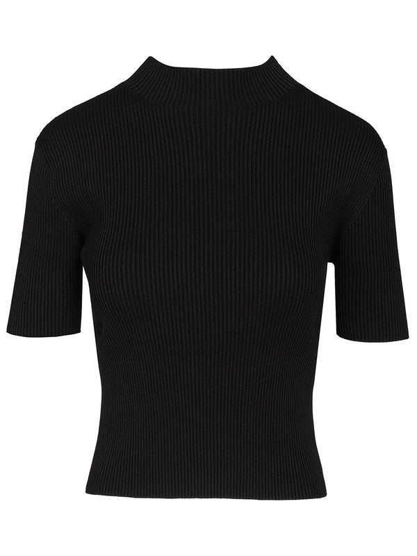 Portrait Short Sleeve Top Tops Black