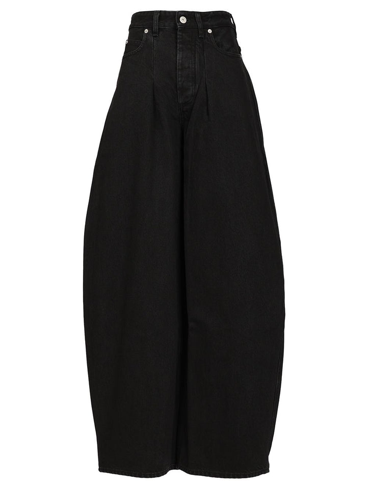 Jacquemus Le De-Nimes Ovalo Jeans - Black | 556b3b3382e01f5cfb7d50ea00637d3ba8f208c1