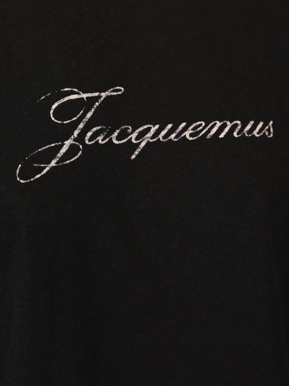 Jacquemus With Writing T-Shirt - Black | 4da71b1a07eaa38d1d166b228f394e41c49e5631