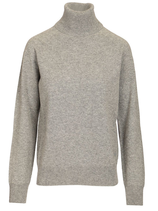 Turtle Neck Knit Knitwear Grey