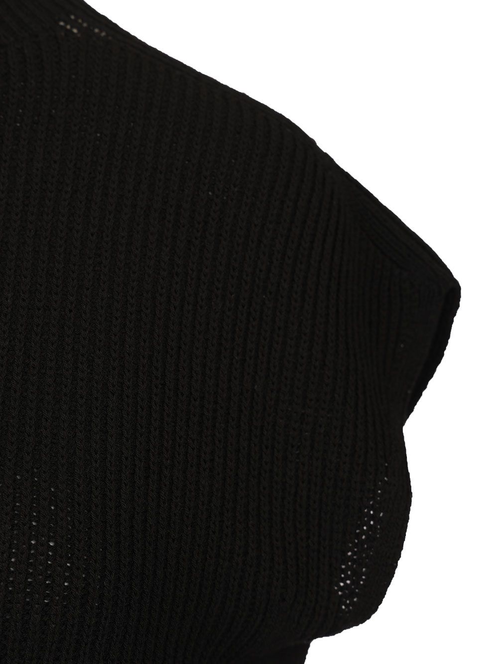 Rick Owens Sleeveless Turtle Neck Heavy Wool Knit Knitwear - Black | 2bc2444cf06493b8963d438c385183fd22dec65f