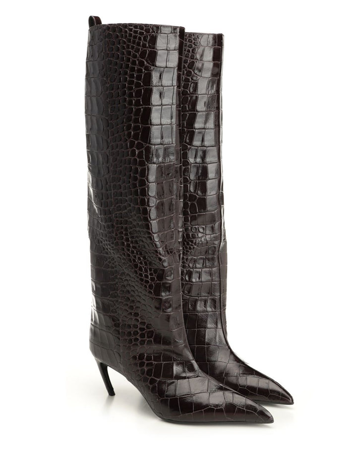 The Attico Lea Boots - Brown | 4fdd3034328adf33ef8a1bad34e4fa24e42c3e4a