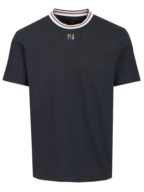R L. J+Ff Stitch Multi T-Shirt Blue