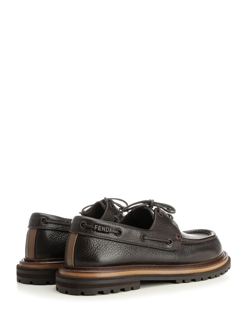 Fendi Lace Up Vitel.Bottal+Mix Vit Scarpe basse - Brown | 5f05e802b55f84132523a9eb72c9337deee44d03