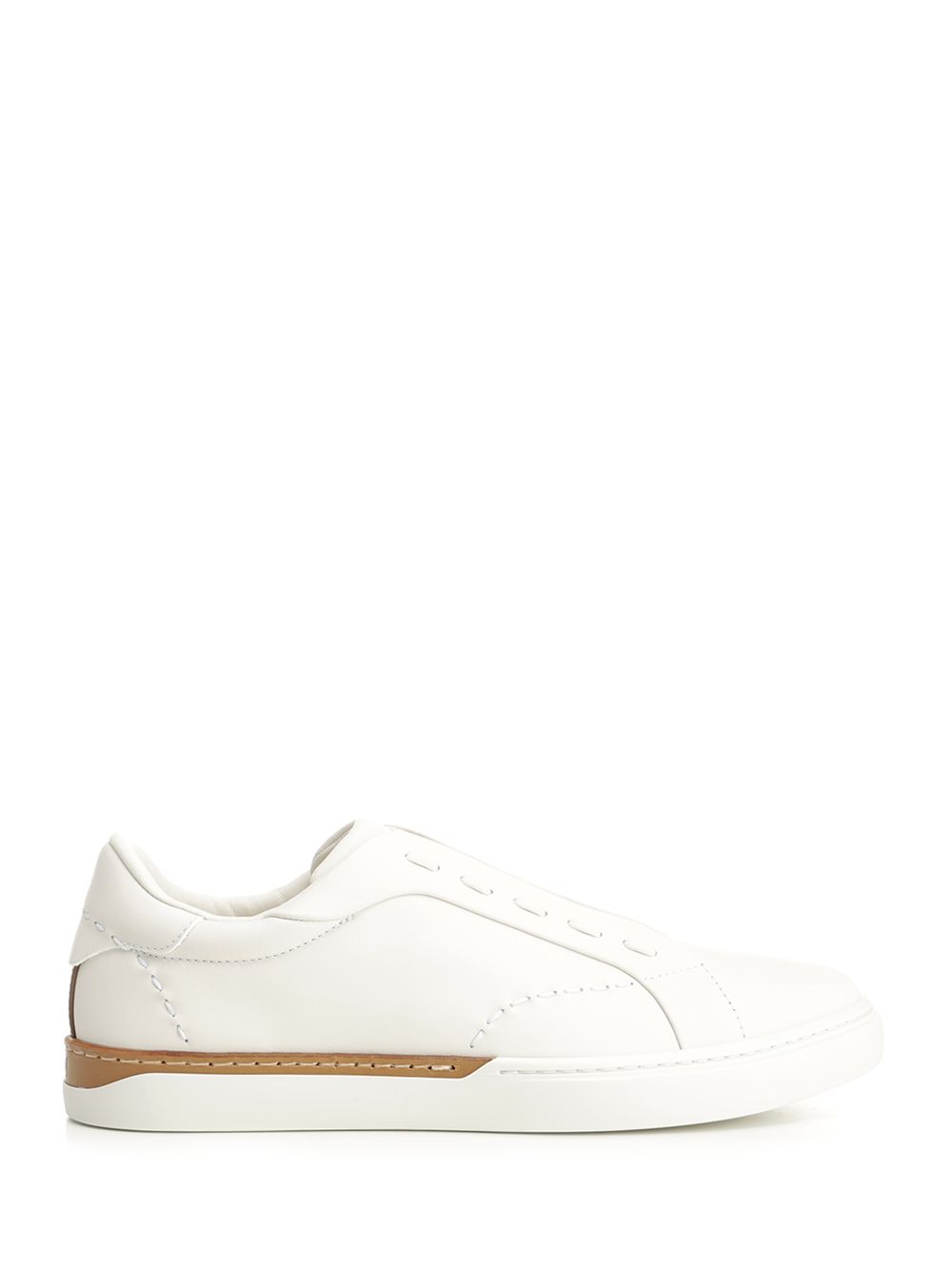 Fendi Sneaker Mix Vitello+Elastico Sneakers - White | 4a6df938cd7e4b0323de5a8e1e19d4cf00d5f0ec