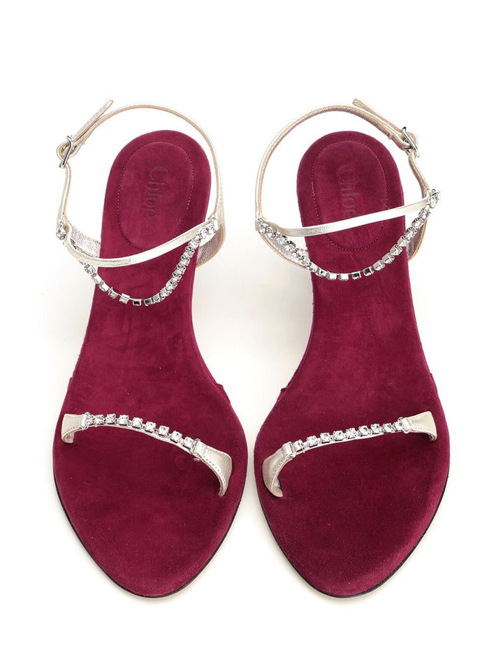Chloe' Zia Heeled Sandals - Violet | 1b902243891419b3aafd4870d5028f131bae1622