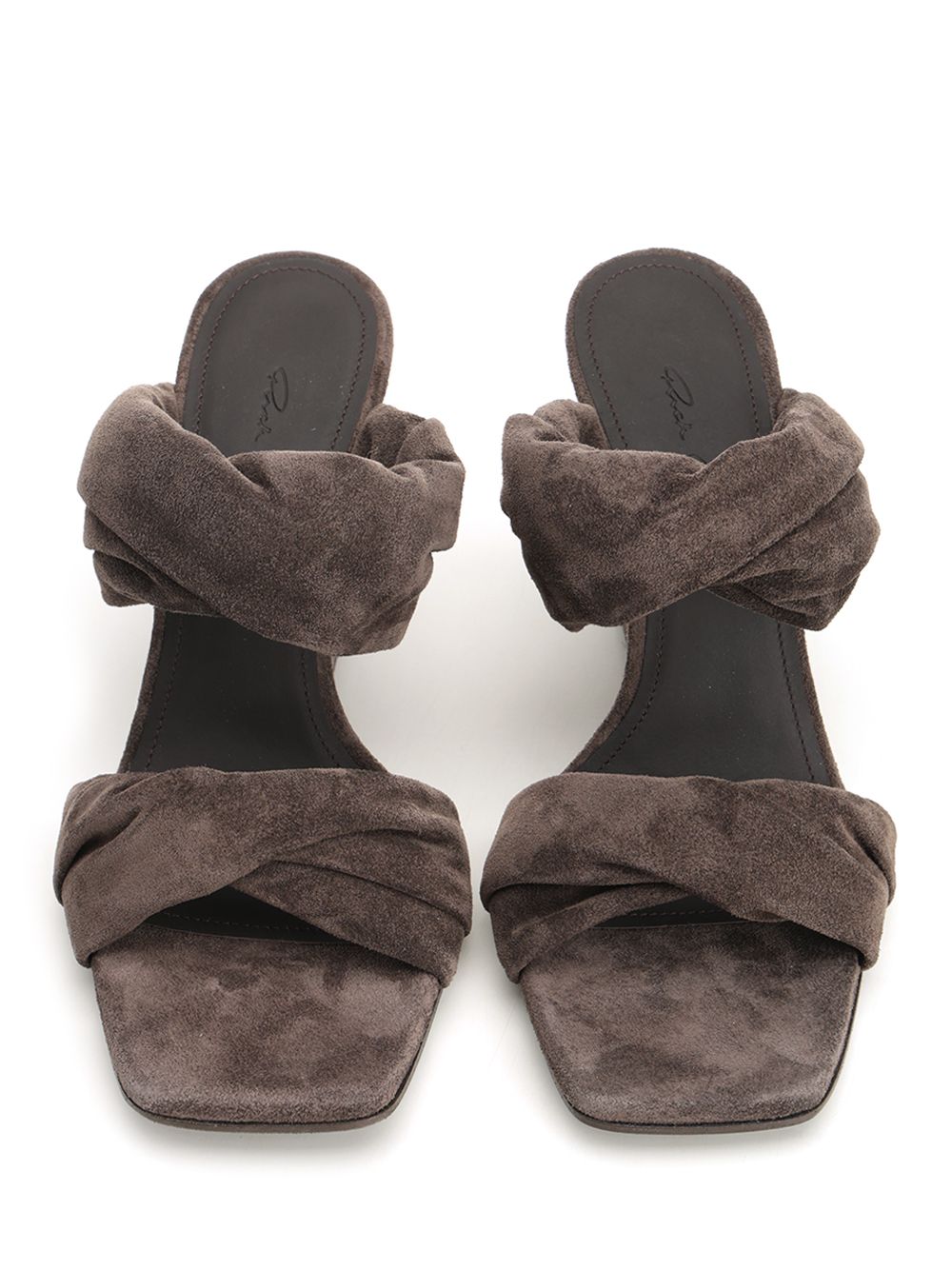 Rick Owens Twisted Cantilever 8cm Sandals - Brown | d1d1f4c2faa43e6e16fe4310b904065757647c19