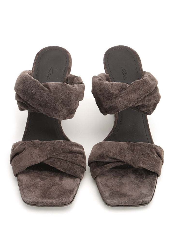 Rick Owens Twisted Cantilever 8cm Sandals - Brown | d1d1f4c2faa43e6e16fe4310b904065757647c19